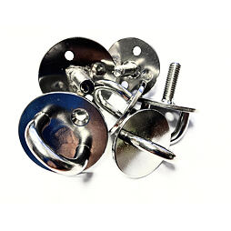 deska s okem kruhová se šroubem 6*30mm NEREZ A2 9283-06