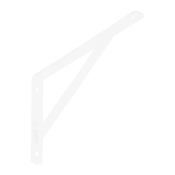 DOMAX konzola zpevněná 250*150*20*3.0mm, bílá WSWP250/20