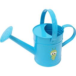 konvička zahradní dětská 1,6l, kovová, modrá, 1950486