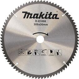 MAKITA D-81898 pilový kotouč 305*30 80Z TCT na hliník (old=D-73019)
