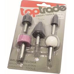 brúsne telieska sada 5ks, stopka 6mm, 1950390