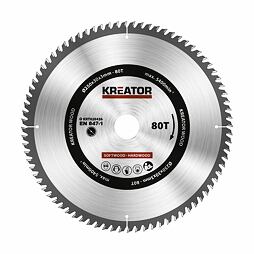 KREATOR pílový kotúč 250mm*30mm 80 WZ HM KRT020426