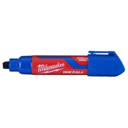 MILWAUKEE 4932471561 značkovač INKZALL „XL“ modrý, rýchloschnúci, betón+drevo+kov+plast
