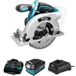 DEDRA aku okružná píla DED7064, 18V/1*4Ah SAS+ALL, taška DED7022