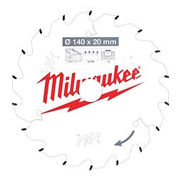 MILWAUKEE 4932471310 pílový kotúč 140mm*1,6mm*20mm, 18Z, pre aku stroje
