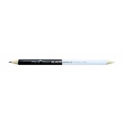 PICA ceruzka FOR ALL 24cm univerzálna, píše na väčšinu povrchov, čierna/biela 546/24