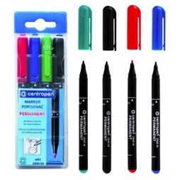 fixy 2846/4 sada, černý, červený, zelený, modrý