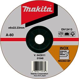 MAKITA A-80656 brusný kotouč 125*6*22,2mm nerez