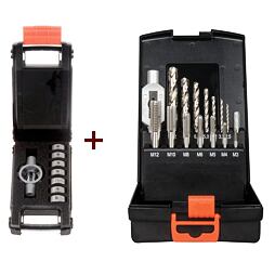 PROJAHN set strojní závitníky M3-M12 HSS-G s vrtáky + závitová očka M3-M12 HSS-G, 99989