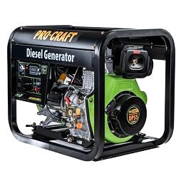 PROCRAFT DP55 elektrocentrála dieselová 230V, max.výkon 5kW, trvalý výkon 4,5kW, nádrž 12,5l