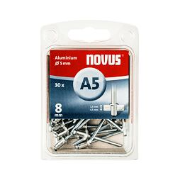 NOVUS trhacie nity Al, A5, 5*8mm, 30ks