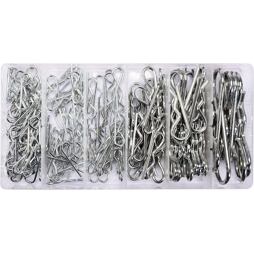 CONDOR závlačky pružinové, průměr 2 - 4 mm, 150 ks, 100-01653 