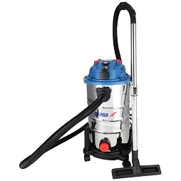 DEDRA vysavač průmyslový 1600W, 30l, zásuvka 2000W, oklep filtru, nerez nádoba DED6615