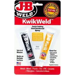 J-B WELD rychle tuhnoucí dvousložkové epoxidové lepidlo KwikWeld, 2*28,4g, 8276