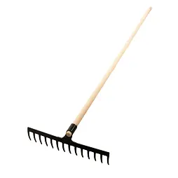 hrábě železné 14z, 39,5cm s násadou 150cm, PROFI, 465633