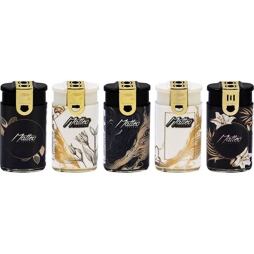 zapalovač PIEZO dekor GOLD BLACK, 3120291