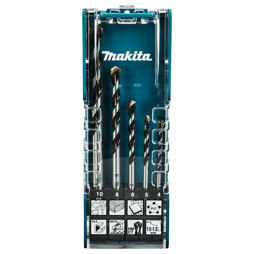MAKITA E-14255 sada vrtáků MULTIMATERIAL 4-10mm, PH krabička, válcová stopka