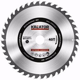 KREATOR pílový kotúč 254mm*30mm 40z KRT020427