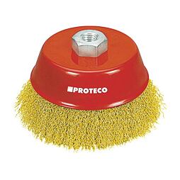 PROTECO kartáč hrnčekový 100mm, závit M14x2 FeMs 0,3mm 10.231-100