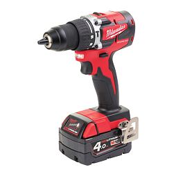 MILWAUKEE M18 CBLPD-402C aku příklepová vrtačka 18V/2*4Ah, 60Nm, 0-500/1800 ot./min