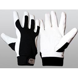 ADV rukavice pracovné BERA veľ.10, kozia useň, chrbát priedušný, citlivý úchop 1014-10