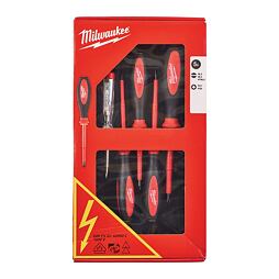 MILWAUKEE 4932464066 sada šroubováků VDE 1000V PL+PZ + zkoušečka