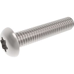 šroub M5*12mm celozávit, BUTTON PH TORX válcová hlava zaoblená 10.9 Zn ISO 7380