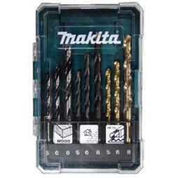 MAKITA D-71962 sada vrtáků zdivo+dřevo+kov 9-dílná 5-8mm (old=08660)