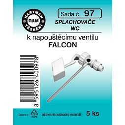 HARTMAN těsnění splachovače WC k napouštěcímu ventilu, FALCON, sada č. 97