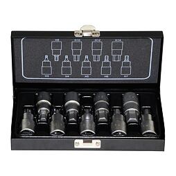 PROTECO hlavica zástrčná 1/2" imbus 3-14mm, 9-dielna súprava, 43.SN-12-S01
