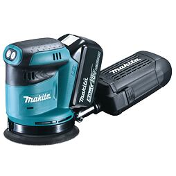 MAKITA DBO180RTJ aku excentrická bruska 18V/2*5Ah, systainer
