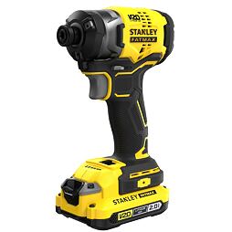 STANLEY SFMCF820D2K aku rázový uťahovák 18V/2*2Ah, 190Nm, upínanie 1/4" šesťhran