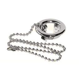 NÝVLT rozetka - krytka přepadu umyvadla 26mm s řetízkem balená SADA - K1/454C