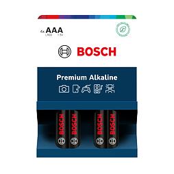 BOSCH baterie LR03PA4B/00 AAA PREMIUM ALKALINE, 4ks