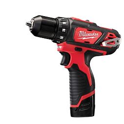 MILWAUKEE M12 BDD-202C aku skrutkovač 12V/2*2Ah