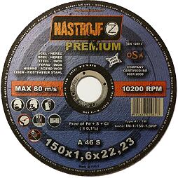 NÁSTROJE CZ kotúč rezný 150*1,6mm oceľ a nerez IM-1-150-1,6RP PREMIUM