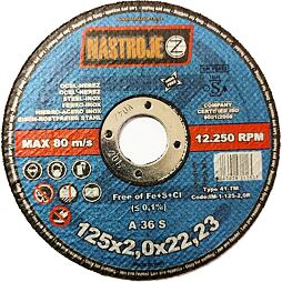 NÁSTROJE CZ kotúč rezný 125*2,0mm oceľ a nerez IM-1-125-2,0R