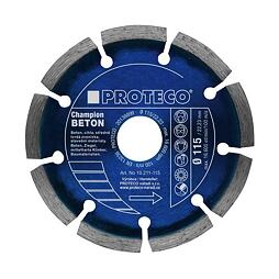 PROTECO diamantový kotouč 115mm segment CHAMPION, beton, cihla, stav.materiál 10.211-115