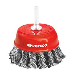 PROTECO kefa hrnčeková vrkočová 75mm stopka Fe 0,5mm 10.2331-075