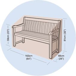 plachta krycí na zahradní lavičku 163*66*81cm, PE, 791849