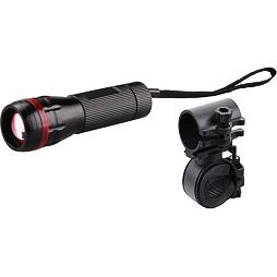 EXTOL Light LED svítilna 3W CREE s držákem na kolo, 120lm, dosvit 100m 43110