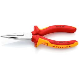 KNIPEX kleště půlkulaté 160mm pro radiotechniku, izolované 2506160