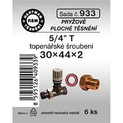 HARTMAN těsnění pryžové 5/4" 30*44*2mm, sada č. 933