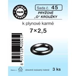 HARTMAN těsnění "O" kroužky k plynové karmě, sada č.45