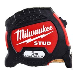 MILWAUKEE 4932471626 svinovací 5m, 5/33 STUD 2, vysoce odolný, nylonová ochrana, tř.přesnosti II.