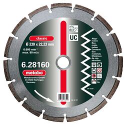 METABO 628157000 diamantový kotúč rezný 125mm/22,2mm, CLASSIC univerzálny