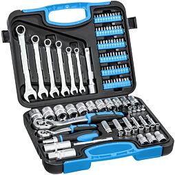 GÜDE gola súprava 1/2"+1/4, 104-dielna, očkoploché kľúče, bity 39002