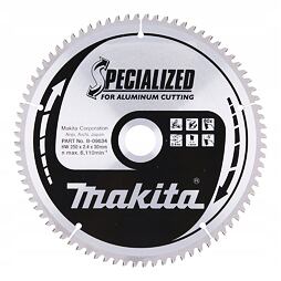 MAKITA B-33308 pílový kotúč 250mm*2,4*30mm 80Z na hliník SPECIALIZED (old=B-09634)