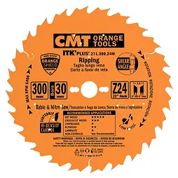 CMT pilový kotouč ultra tenký pro podélné řezy D300*2,6mm d30 Z24 HW C27130024M