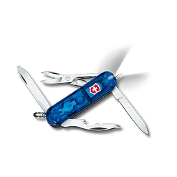 VICTORINOX nůž Midnite Manager modrý Sapphire, 10 funkcí, LED světlo, 58mm